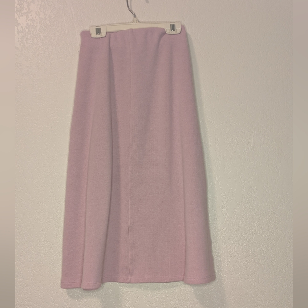 Zara Lilac Purple Knit Midi Skirt - Picture 6 of 7